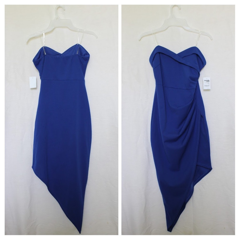 Blue Strapless Dress